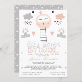 ロングディスタンスベイビーシャワーパスウェイトゥザムーン 招待状