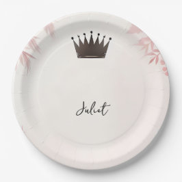 ロングトゥルレガルグラム赤面ピンクブライダルシャワー ペーパープレート