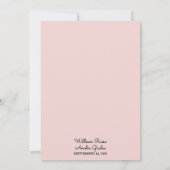 ロングトゥルレ王室のガルグラム赤面ピ結婚ンク 招待状 (裏面)