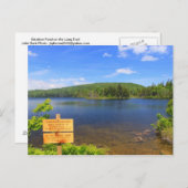 ロングトレイルバーモントのストラトン池 ポストカード (正面/裏面)