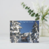 ロングトレイル、バーモント冬 ポストカード (スタンド正面)