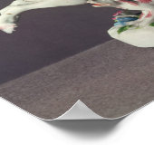 ロングトンホール姿のキューピッド乗馬 ポスター (角)