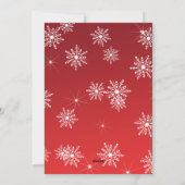 ロングドッグスノーフレーククリスマスカード シーズンカード (裏面)