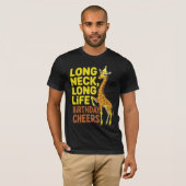 ロングネック 誕生日 キリンTシャツ Tシャツ (正面フル)