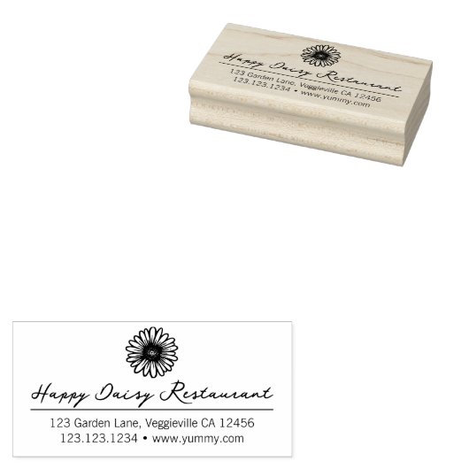 ロングネームカスタムロゴカジュアル差出人住所 ラバースタンプ (押印)