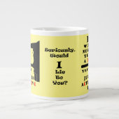 ロングノーズオルタナティブ事実は決してジャンボマグ ジャンボコーヒーマグカップ (正面)