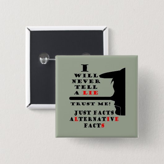 ロングノーズ代替ファクトは決してSqボタン 缶バッジ (正面&裏面)