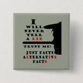 ロングノーズ代替ファクトは決してSqボタン 缶バッジ (正面)