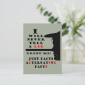 ロングノーズ代替ファクト決して偽はがき ポストカード (スタンド正面)