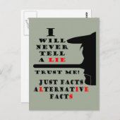 ロングノーズ代替ファクト決して偽はがき ポストカード (正面/裏面)