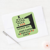 ロングノーズ代替ファクトSqステッカー スクエアシール (封筒)