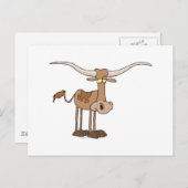 ロングハ間抜けウのキャラクター ポストカード (正面/裏面)