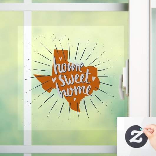 ロングバーンドオレンジホームスウィートホームテキサス州 ウィンドウサイン (ホーム)