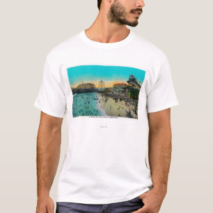 ロングビーチの典型的な浸る場面 Tシャツ