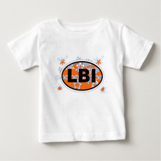 ロングビーチの島のヨーロッパの楕円形の設計 ベビーTシャツ