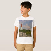 ロングビーチの島の灯台ニュージャージー米国 Tシャツ (正面フル)
