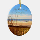 ロングビーチの島、NJ LBIのビーチのオーナメント セラミックオーナメント (右)