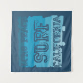 ロングビーチの波カリフォルニア タペストリー (正面)