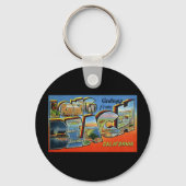 ロングビーチカリフォルニアからの挨拶 キーホルダー (正面)