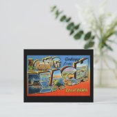 ロングビーチカリフォルニアからの挨拶 ポストカード (スタンド正面)