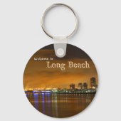 ロングビーチカリフォルニアアットナイト キーホルダー (正面)