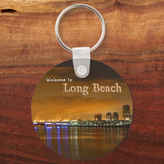 ロングビーチカリフォルニアアットナイト キーホルダー (正面)