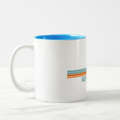 ロングビーチカリフォルニアサンパームツリーズ ツートーンマグカップ (左)