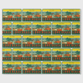 ロングビーチカリフォルニアザパイクローラーコースター ラッピングペーパー (フラット)