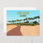 ロングビーチカリフォルニアショアライン水中競技パークカード (正面/裏面)