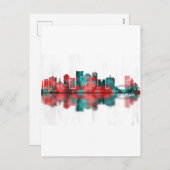 ロングビーチカリフォルニアスカイライン シーズンポストカード (正面/裏面)