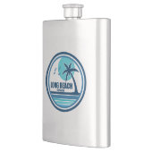 ロングビーチカリフォルニアパームツリーバード フラスク (左)