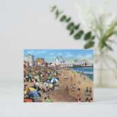 ロングビーチカリフォルニアヴィンテージ ポストカード (スタンド正面)