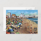 ロングビーチカリフォルニアヴィンテージ ポストカード (正面/裏面)