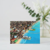 ロングビーチカリフォルニアヴィンテージ ポストカード (スタンド正面)