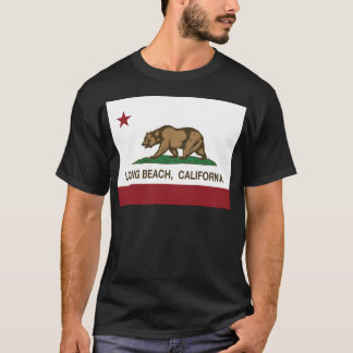 ロングビーチカリフォルニア共和国の旗のTシャツ Tシャツ