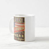 ロングビーチカリフォルニア コーヒーマグカップ (正面左)