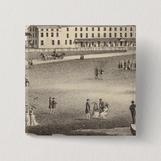 ロングビーチハウスロングビーチNJ 缶バッジ (正面)