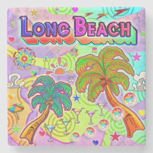 ロングビーチバケーションターゲットコースター ストーンコースター (正面)