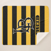 ロングビーチ州アルミストライプン シェルパブランケット (正面(横))