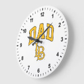 ロングビーチ州パパ ラージ壁時計 (傾斜)