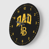 ロングビーチ州パパ ラージ壁時計 (傾斜)