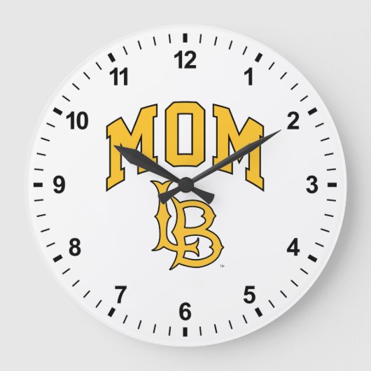 ロングビーチ州マム ラージ壁時計 (正面)