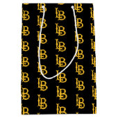 ロングビーチ州ロゴ ミディアムペーパーバッグ (正面)