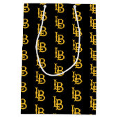 ロングビーチ州ロゴ ミディアムペーパーバッグ (裏面)