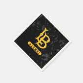 ロングビーチ州同窓生動揺して スタンダードカクテルナプキン (角)