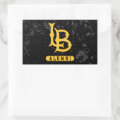 ロングビーチ州同窓生動揺して 長方形シール (バッグ)