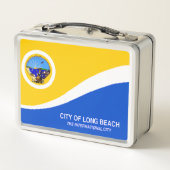 ロングビーチ市旗 メタルランチボックス (裏面)