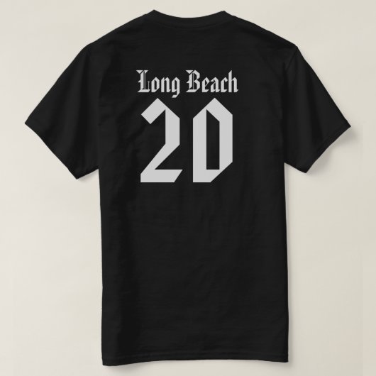 ロングビーチ郡20 Tシャツ (デザイン裏面)