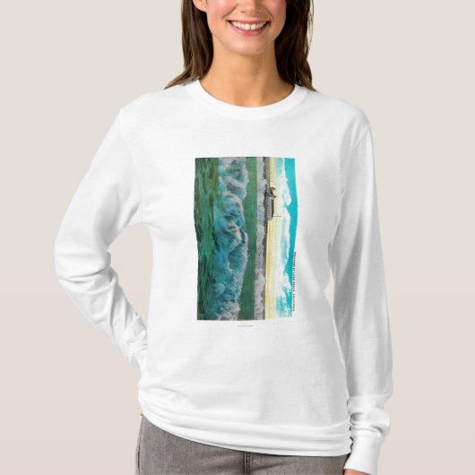 ロングビーチ、カリフォルニアのブレーカ Tシャツ (正面)