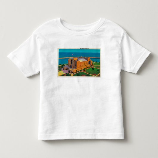 ロングビーチ、カリフォルニアの市講堂 トドラーTシャツ (正面)